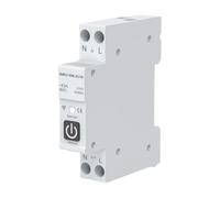 Agmoctz Disyuntor Inteligente Tuya WIFI 1P+N 1A-63A Riel DIN Ajustable con Medición Funciona con Smart Life Home