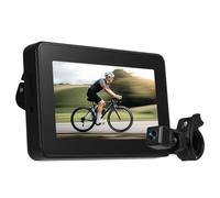 Agmoctz Espejo Retrovisor para Manillar de Bicicleta con Pantalla de 4,3 Pulgadas, Visión, Ángulo de Visión de 150° y Soporte Ajustable.