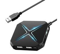 Agmoctz Estación Acoplamiento HUB USB 10 en 1, Adaptador Audio USB para PC con, Computadoras Portátiles, Computadoras Escritorio, Tarjeta Sonido Estéreo con Interfaz 3,5 mm