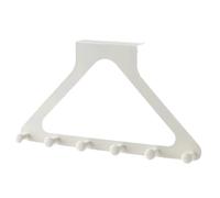 Agmoctz Gancho Triangular para Puerta de Pared, Sin Perforaciones Ni Marcas, para Abrigos, Sombreros, Bolsos y Más, Color Crema.