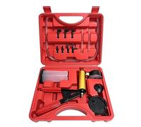 Agmoctz Juego de Bomba de VacíO Manual Herramienta de Descarga de LíQuido de Frenos Herramienta de ReparacióN de AutomóViles Detector de ManóMetro de VacíO de PresióN de Bomba de Aluminio