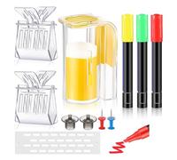 Agmoctz Kit de Marcado de Abeja Reina de 11 Piezas con para Marcar Abeja Reina Rotuladores Abeja Reina de Plástico para Suministros de Apicultura