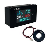 Agmoctz KWS-AC305 VatíMetro Medidor de Potencia VoltíMetro Dual CA 0-500 V Voltaje 0-50 KW Analizadores de Potencia