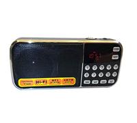 Agmoctz L-088AM Doble Banda Recargable PortáTil Mini Bolsillo Digital Auto Scan Receptor de Radio Am FM con Reproductor de Audio MP3 Altavoz