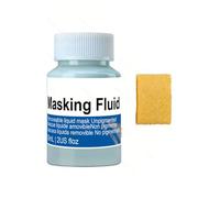 Agmoctz Líquido Enmascarador de Látex Líquido de Fácil Despegado, Goma de Dibujo para Tinta, Gouache, Pintura e Ilustración, Suministros para Bellas Artes y Manualidades, 60 Ml.