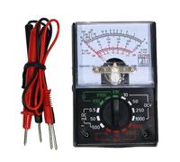 Agmoctz Mini Multímetro Analógico, Voltímetro CA/CC de 1000 V, Amperímetro de 500 MA, Medidor de Resistencia de 1 K, Puntero de Mano, Voltaje