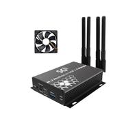 Agmoctz MóDulo M.2 NGFF 4G/5G A Adaptador USB 3.0 Convertidor de Tarjeta WiFi M2 Placa Elevadora con Antena Enfriador Ventilador Ranura para Tarjeta SIM