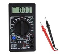 Agmoctz Multímetro Digital LCD DT830B CC/CA, 750/1000 V, Voltímetro, Amperímetro, Ohmímetro, Medidor de Alta Seguridad, Multímetro Digital Portátil.