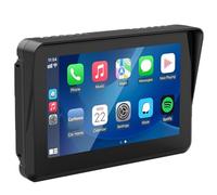 Agmoctz Pantalla Táctil Carplay GPS para Motocicleta, Estéreo Portátil Inalámbrico CarPlay y Android Auto, Resistente Al Agua de 5 Pulgadas, Bluetooth Dual