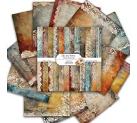 Agmoctz Papel para Álbumes de Recortes de 30 X 30 cm, 24 Hojas para Manualidades Decorativas de Origami, Impresión A Doble Cara, Decoración para Álbumes de Fotos.