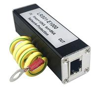 Agmoctz PoE 1000M Protector de Red PoE 1000M Monitor CáMara Protector Sobretensiones RJ45 Gigabit Ethernet Dispositivo de ProteccióN Descargador