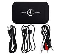 Agmoctz Receptor de Audio Bluetooth 5.3 Estéreo con Conector Auxiliar de 3,5 mm, Adaptador USB de Música Inalámbrico para Coche, PC, TV y Auriculares