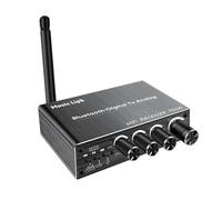 Agmoctz Receptor Transmisor AUX 3.5Mm ÓPtico Coaxial InaláMbrico MúSica Audio Adaptador Bluetooth 5.3 Convertidor Digital A AnalóGico