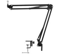 Agmoctz Soporte de Brazo de Tijera para MicróFono Soporte de SuspensióN de MicróFono de Sobremesa de 75 Cm de Soporte de MicróFono USB Pro