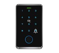 Agmoctz Teclado de Control de Acceso con Huella Dactilar Wifi Tuya, Abridor de Puerta Remoto para Exteriores, Aplicación de Tarjeta Maestra, Interbloqueo con Contraseña Temporal