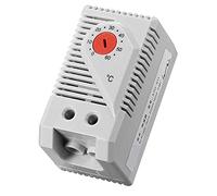 Agmoctz Termostato MecáNico, KTO011 0-60Celsius Interruptor Controlador de Temperatura Compacto Ajustable Normalmente Cerrado (C), Rojo