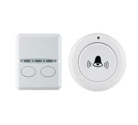 Agmoctz Timbre Inalámbrico Inteligente Tipo C No Requiere Cableado con Timbre de 30 Canciones para Llamadas de Cuidado de Cama en el Hogar
