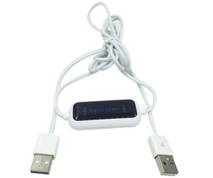 Agmoctz USB PC A PC en Línea Compartir Sync Link Net Transferencia Directa de Archivos de Datos Puente LED Cable Fácil Copia Entre 2 Ordenador