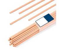 Agmoctz Varillas de Soldadura con Segmentos Elevados, de Cobre y Latón, para Sistemas de Climatización y Plomería, 10 Unidades de 10 Pulgadas con Revestimiento de Fundente.