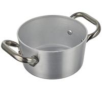 Agnelli ALMA10414 Cacerola Alta con 2 Mangos de Acero, Aluminio Profesional 3mm, diámetro 14 cm