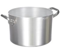 Agnelli ALMA104B24 Sartenes Cacerola de Aluminio Muy Alta con 2 Asas de Acero, Aluminio Profesional de 3 mm, 24 cm