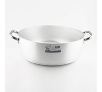 Agnelli ALMA10650 Cacerola Baja con 2 Asas en Acero, Aluminio Profesional 3 mm, 50 cm