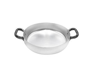 Agnelli ALMA11046 Cacerola con 2 Asas Acero Inoxidable, Aluminio Profesional 3 mm, 46 cm