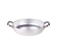 Agnelli ALMA11060 Sartén con 2 Asas Acero Inoxidable, Aluminio Profesional 3 mm, 60 cm