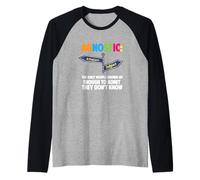 Agnóstico librepensador Orgulloso Ateo No creyentes Ateísmo Camiseta Manga Raglan