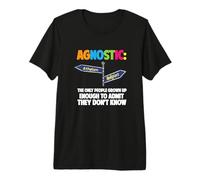 Agnóstico librepensador Orgulloso Ateo No creyentes Ateísmo Camiseta Premium