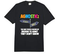 Agnóstico librepensador Orgulloso Ateo No creyentes Ateísmo Comfort Colors Adult Heavyweight T-Shirt