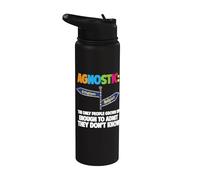 Agnóstico librepensador Orgulloso Ateo No creyentes Ateísmo Stainless Steel Insulated Water Bottle