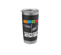 Agnóstico librepensador Orgulloso Ateo No creyentes Ateísmo Vaso térmico de acero inoxidable de doble pared