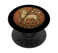 Agnus dei Cordero de Dios Jesucristo - Católico PopSockets PopGrip Adhesivo