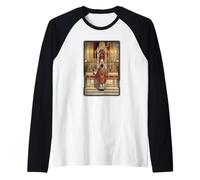 Agnus Dei Sanctus Misa Latina Tradicional Católica Camiseta Manga Raglan