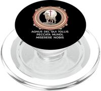 Agnus Dei Sanctus Misa Latina Tradicional Católica PopSockets PopGrip para MagSafe