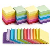 Agoer 24 Notas Adhesivas - 50 x 38 mm - 2400 Hojas - 12 Colores