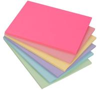 Agoer Paquete de 6 notas adhesivas grandes, XXL, autoadhesivas, 203 x 152 mm, notas adhesivas pastel, notas grandes para recordatorio/lista de comprobación para oficina, estudio, hogar (50 hojas por