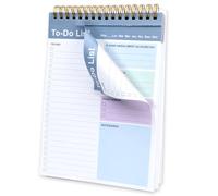 Agoer Planificador diario francés sin fechar, 3 colores, 1 unidad, planificador semanal para hacer, planificador semanal de tareas para hacer, escritura en ambos lados, cuaderno con lista de tareas