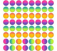 agogue 64 bolas de goma para niños, obsequios infantiles, 25 mm, en varios colores, pequeños premios para ganadores, regalos escolares, cumpleaños infantiles y fiestas, colores aleatorios