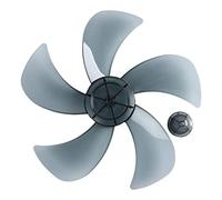 Agoky 14 Inches Aspas de Ventilador Palas de Ventilador Plástico de 5 Hojas Con/Sin Tuerca para Ventilador de Techo Ventilador de Pie Mesa Hojas Repuestos Ventilador Gris 12 Inch