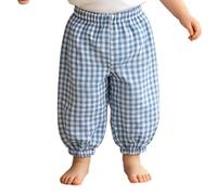Agoky Bebé Niña Pantalones Holgados Sudaderas con Rayas Pantalón Deporte Capri Cinturilla Elástica Correr Azul 12-18 Meses