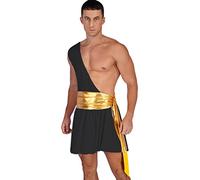 Agoky Disfraz De Juego De Role De Dios Griego Hombre Un Hombro Falda Soldado Romano Cosplay Disfraces Para Fiesta Temática De Halloween Carnaval Negro B S