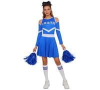 Agoky Mujer Uniforme Animación Mujeres Set Top Corto Falda Y Medias Con Pelotas Vestido Ballet Lírico Competencia Azul S