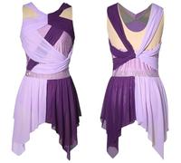Agoky Vestido De Danza Ballet para Mujer Maillot Patinaje Artístico De Sin Mangas Body De Danza Gimnasia Rítmica Ropa De Baile Lírica Morado S