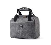 Agolaty Bolsa de Asas Tote Bag for Lunch Box Contenedor de Almuerzo Aislado, Unisex-Adult, Gris, Medio