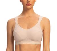 AGONVIN Extreme Control Sujetador Deportivo para Mujer Sin Relleno Beige pálido 95H