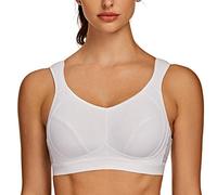 AGONVIN Extreme Control Sujetador Deportivo para Mujer Sin Relleno Blanco 115B