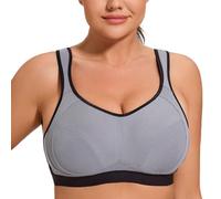 AGONVIN Extreme Control Sujetador Deportivo para Mujer Sin Relleno Gris 100E