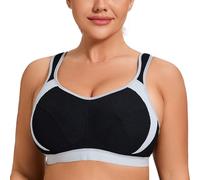 AGONVIN Extreme Control Sujetador Deportivo para Mujer Sin Relleno Negro 120F